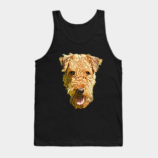 Airedale Terrier Face Tank Top